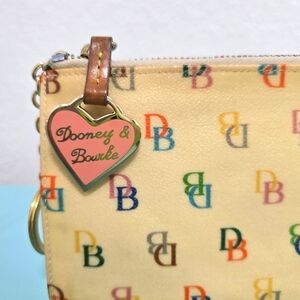 Vintage Dooney & Bourke Wristlet with Rainbow Zipper